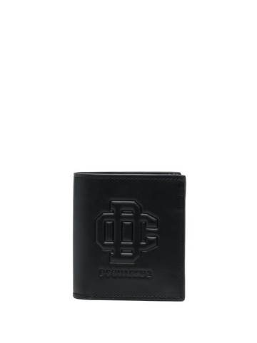 Dsquared2 - logo-embossed bi-fold leather wallet - men - Calf Leather - One Size - Black