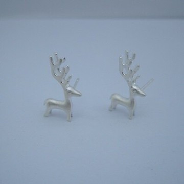 925純銀耳環耳飾-流行可愛經典小鹿情人節生日禮物女飾品73jf27【獨家進口】【米蘭精品】