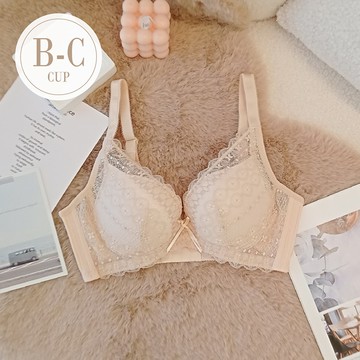 內衣【織夢花園】軟鋼圈集中透氣包覆內衣 *B/C罩 (膚) #7078