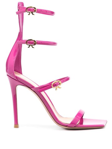 Gianvito Rossi - Ribbon Uptown 105mm leather sandals - women - Calf Leather/Calf Leather/Calf Leather - 38.5 - Pink