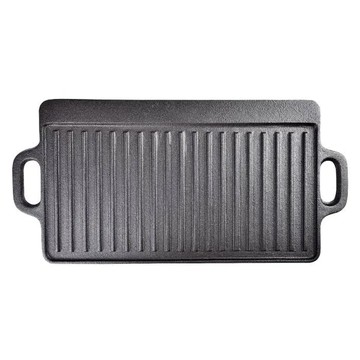 CLS 雙面可用鑄鐵烤盤 大款(52 x 23cm) 黑色  52cm  1個