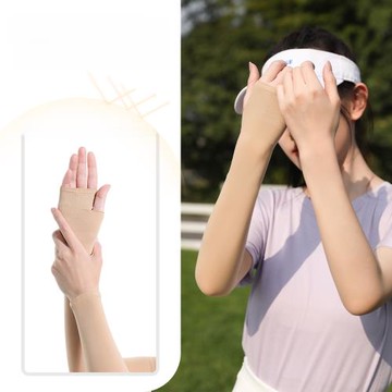 UPF50+韓國高爾夫袖套防曬golf球冰袖男女款式連肉色速干高端冰絲
