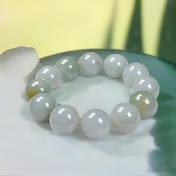 多彩翡翠大手珠手串 | 天然緬甸玉A貨翡翠 |  送禮