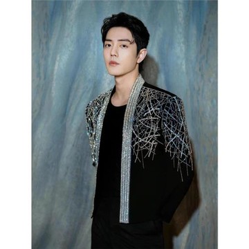 肖戰同款短款西服外套男女款重工釘珠燙鉆西裝墊肩顯瘦痞帥夾克潮