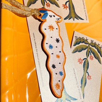 刺繡書籤/星星女巫 & 星塵狗狗