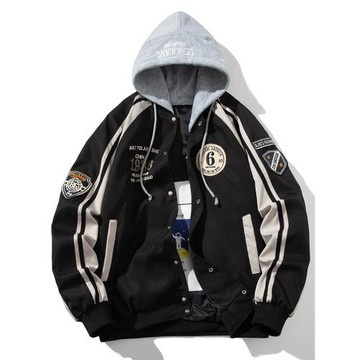 美式復古撞色ins潮流棒球服男女情侶潮牌飛行員夾克寬松休閑外套