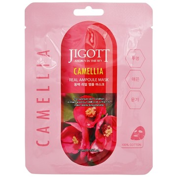 JIGOTT 鎖水保濕安瓶面膜 山茶花 潤澤肌膚  15片  1組