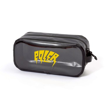日本限定 POLER HIGH&DRY PVC CLEAR POUCH / HIGH&DRY 防水透明多用途隨身收納包 / 黑色