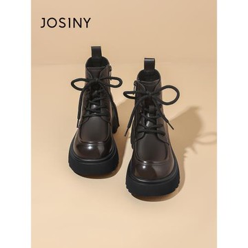 (免運)卓詩尼厚底馬丁靴女款秋冬2025新款女鞋美拉德短靴爆款小個子靴子