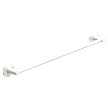 妃妃嚴選 太空鋁免釘毛巾架 單桿  40cm  白色  1個