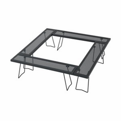 TENT FACTORY アウトドアテーブル スチールワークス フリー4セット  L(1000)  BK