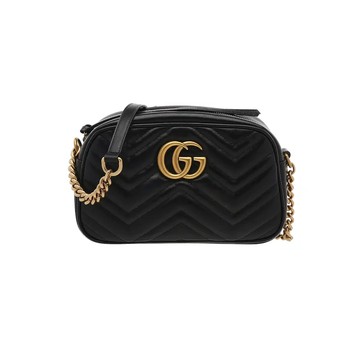 GUCCI 447632 GG MARMONT 相機包鍊條包斜背包 / 小號 / 24公分