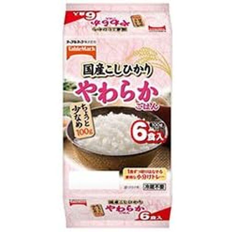 テーブルマーク たきたてご飯 国産こしひかり(分割) 小盛6食 やわらか (100g×6個)×8個入×(2ケース)