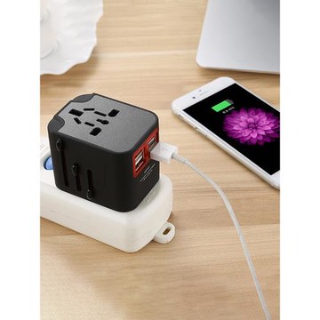 RRTRAVEL多功能旅行便攜小巧雙USB轉換插頭224國通用轉換器插座