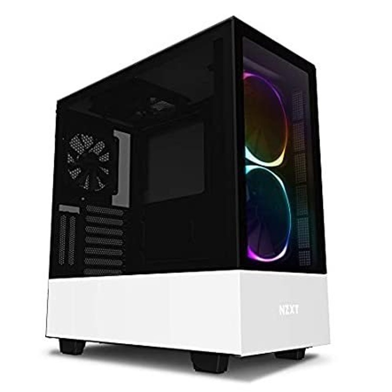 NZXT H510 Elite White & Black ミドルタワーPCケース 強化ガラス 