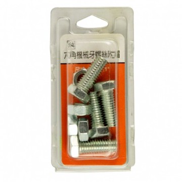 364六角機械牙附帽3/8x1"