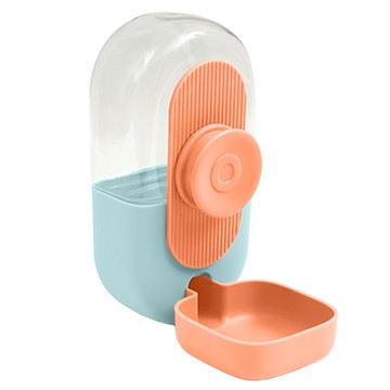 毛皇上 藍拼橘 800ml 寵物自動飲水機 掛籠式飲水器  1個