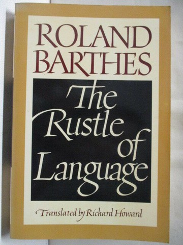 【書寶二手書T3／文學_VKF】The Rustle of Language