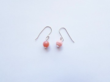 糖果夢系列-粉紅澳寶耳環