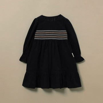 Kodomo BEAMS / 童裝 刺繡 縮摺 洋裝 23（100～140cm）