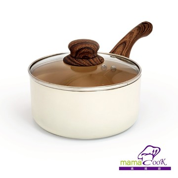 【mama cook】法恩莎珍珠陶瓷不沾奶鍋組(附蓋)