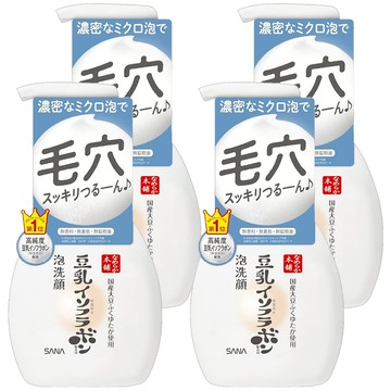 SANA 莎娜 豆乳美肌 豆乳泡沫洗顏慕絲  200ml  4瓶