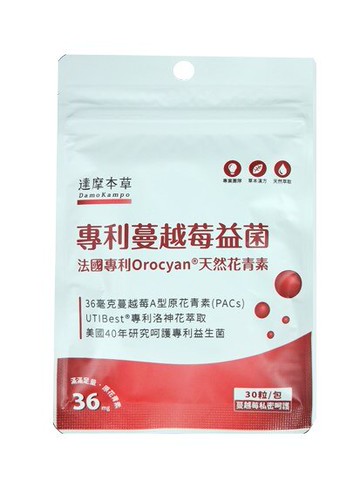 達摩本草 法國專利蔓越莓益生菌(30粒/包)﹝小資屋﹞