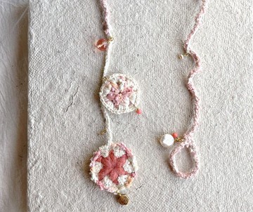 Knitting 生命之花飾品 - 珊瑚海 項鍊 手鍊