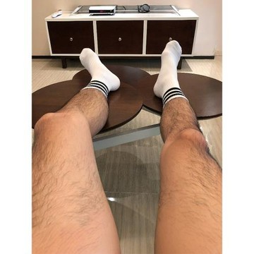 3雙條紋襪子男健身運動毛圈白襪男士體育訓練吸汗防臭長筒棉襪子