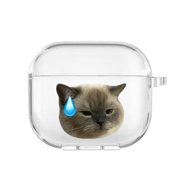 黑糖小貓耳機殼適用Airpods保護套1代2代蘋果3代軟AirpodsPro可愛2024新款4代