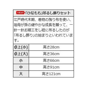 ひなもも吊るし飾りセット中 （三月雛人形）（中）