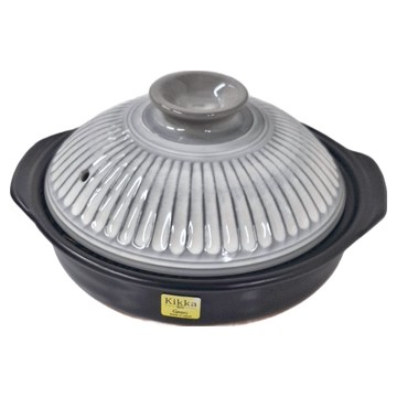 Kikka 粉引菊花砂鍋 耐熱耐冷 適用溫度-10°C~300°C 日本製造  1個  8號
