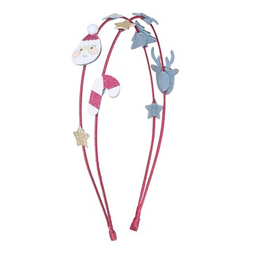 英國Mimi & Lula AW25_Xmas聖誕艾莉絲雙層髮圈