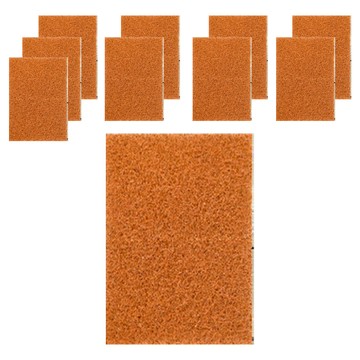 日本SP SAUCE 金鋼砂海綿雙層構造百潔布  咖啡色  10片