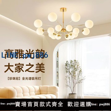 【物美價廉】德國柏曼輕奢客廳吊燈 美式現代簡約大氣主燈分子燈餐廳智能燈具