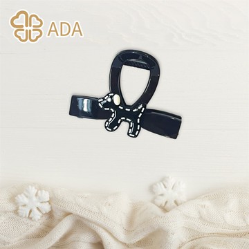 ADA可愛小狗抓夾黑色8cm