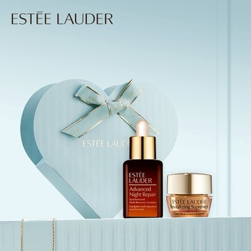禮物推薦!【Estee Lauder 雅詩蘭黛】今天也要加油喔!💪｜小棕瓶15ml+膠原霜5ml｜生日禮物｜新年開運禮