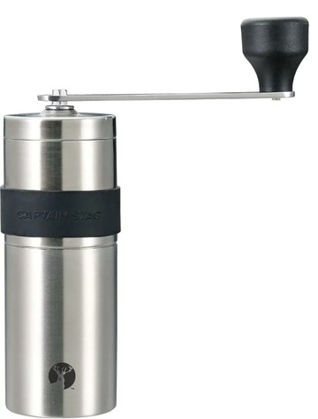 日本製 CAPTAIN STAG 鹿牌 UW-3501 手動 不鏽鋼 磨豆機 咖啡豆 研磨機 陶瓷刀刃 輕便  日本代購