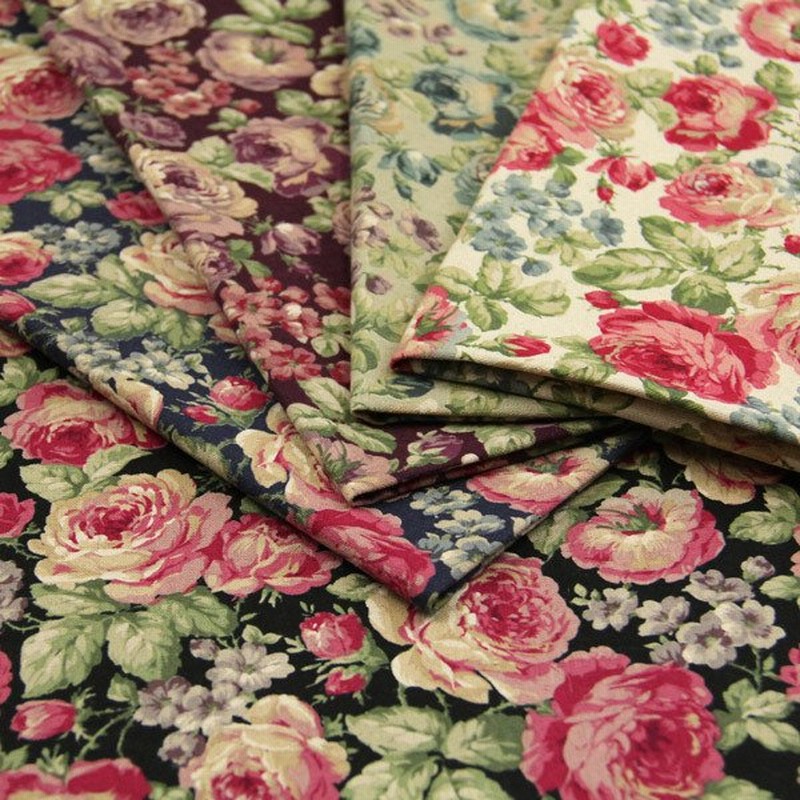 おすすめ 在庫切れ ピンクローズドット柄 水玉 薔薇 50cm コットン生地 生地 糸