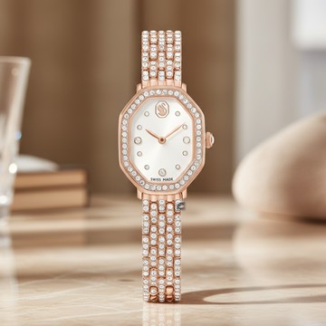 SWAROVSKI 施華洛世奇 Dextera Octagon 永恆優雅璀璨腕錶-32x23mm 5749449
