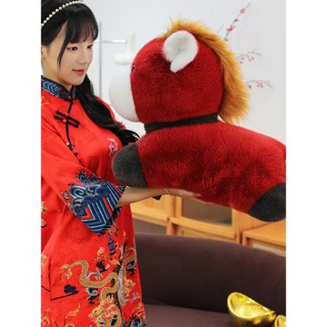 2026馬年吉祥物公仔生肖玩偶擺件棗紅嘟嘟馬毛絨玩具元旦新年禮物