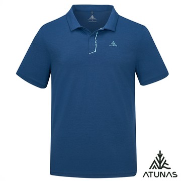 【ATUNAS 歐都納】男排汗透氣短袖POLO衫A8PS2612M深藍