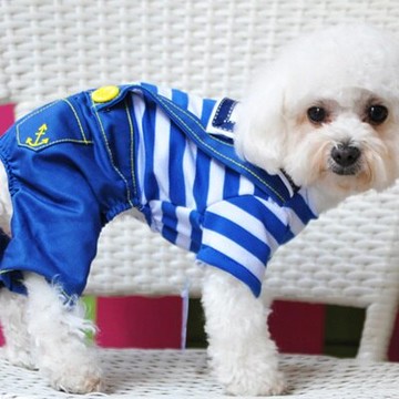 現貨+預購 寵物衣海軍狗狗衣服-帥氣可愛條紋水手服寵物用品2色73ih8【獨家進口】【米蘭精品】