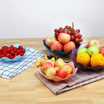 家用水果盤客廳果籃茶幾果盆塑料糖果盤干果盤辦公室零食盤小果盤