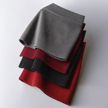 高端羊毛半身裙包臀裙彈力短裙女春一步裙秋冬針織高腰打底裙子