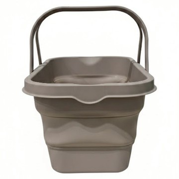 戶外露營可折疊野餐提籃 47 x 25.8 x 24cm  淺咖色  1個  1層