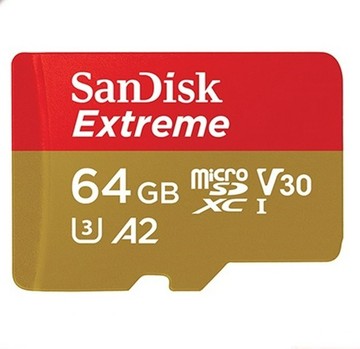 SanDisk [極速升級 全新版] 64GB Extreme microSDXC V30 A2 記憶卡(讀取170MB/s 原廠永久保固)