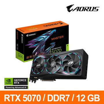 技嘉GIGABYTE GV-N5070AORUS M-12GD 顯示卡 RTX5070