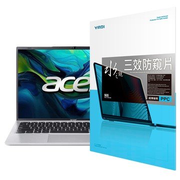 YADI 亞第 獨特磁吸 16 : 10 水之鏡防窺片 Acer Swift Lite SFL14 53M 575G專用 PF4PPC-W140 14吋  透明色  1個
