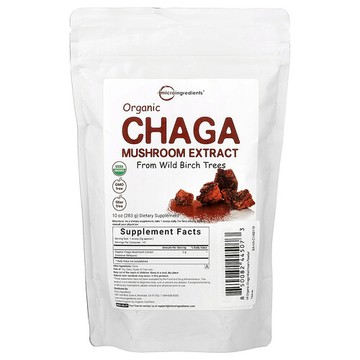 Micro Ingredients, Organic Chaga Mushroom Extract, 10 oz (283 g)